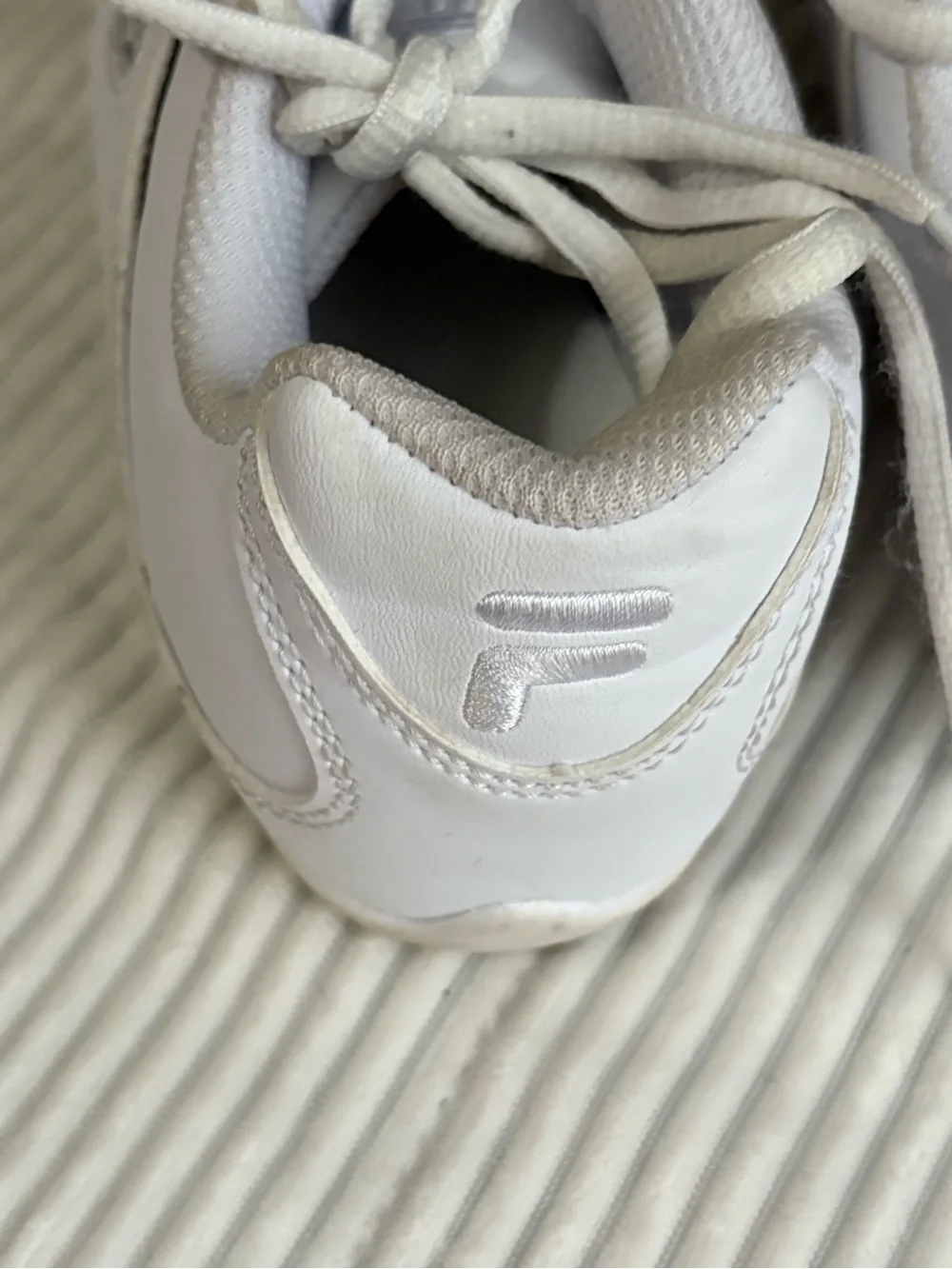 Fila White Kids Lace-Up Sneakers